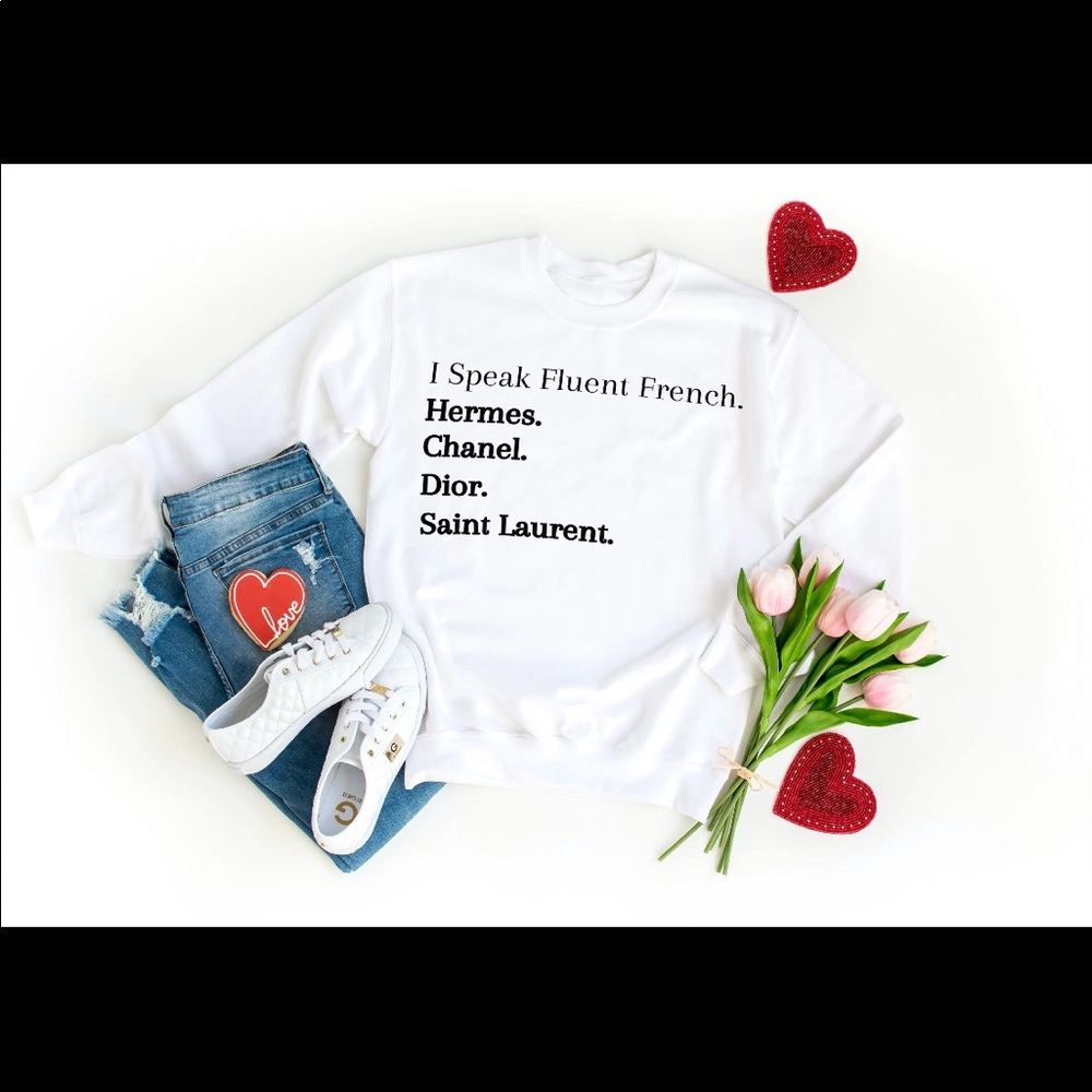 Fluent French crew neck
